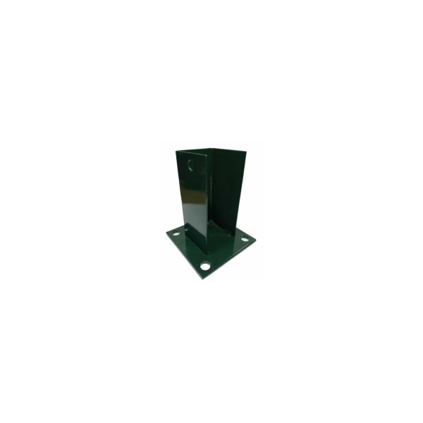 Base Metlica Pequena P/Poste Rede Painel
