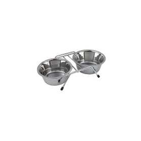 Comedouro Duplo C/ Suporte 1,75 Lt