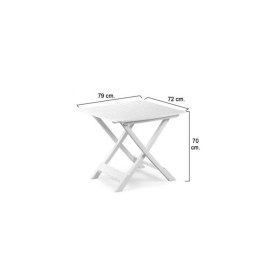 Mesa Resina Branca 79*72*70 Cm