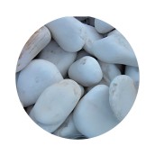 Pedra Canto Rodado 20/30 Branca 20 Kg