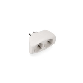 Adaptador Duplo 2R+E, 16A 250V~Entrada Frontal
