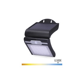 Candeeiro de Parede Solar 2W 220Lm C/ Sensor Preto