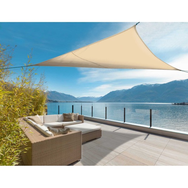 Toldo Sunnet Triangular Elast. Marron 3,4Mt * 3,4Mt * 3,4Mt