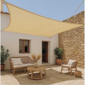 Toldo Sunnet Quadrado Bege 3,6Mt * 3,6Mt